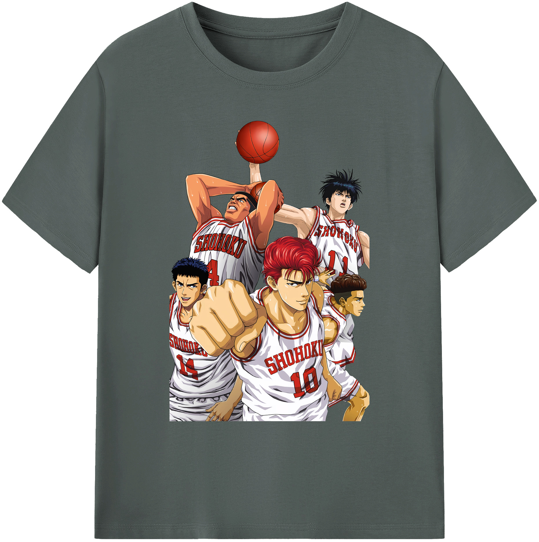 （画像用） SLAM DUNK／スラムダンク 綿100％ メンズ半袖Tシャツ｜肌触りやわらか＆通気性